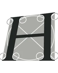 Kloster Hornbach: Ihre Ansprechperson für Medienanfragen Großer Buchstabe H mit geometrischen Hilfslinien und Kreisen